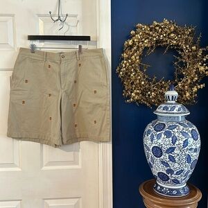 Men’s Colony Sportswear Florida State Embroidered Logo Khaki Shorts Size 40